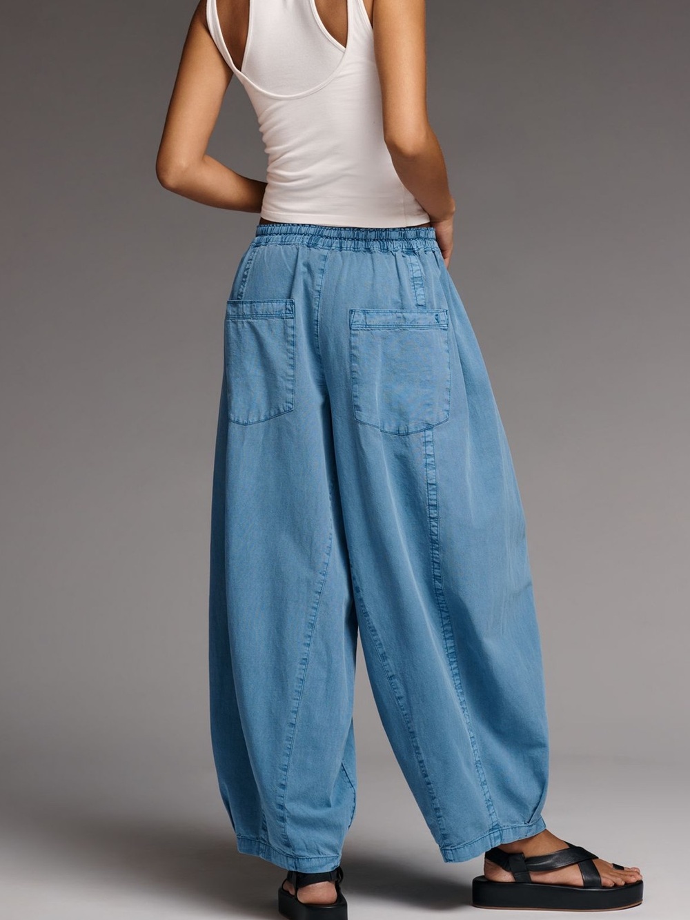 Pilcro Rina Denim Balloon Trousers NWT - Picture 4 of 6